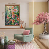 Puzzle en bois de 1000 pièces - Colibri et fleurs